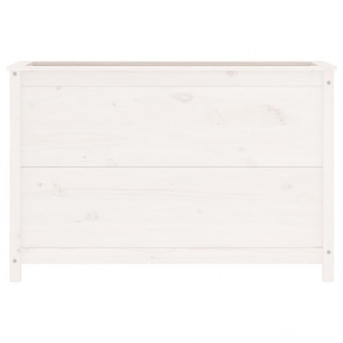 Højbed 119,5x40x78 cm massivt fyrretræ hvid
