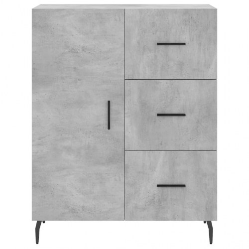 Højskab 69,5×34×180 cm i konstrueret træ - betongrå