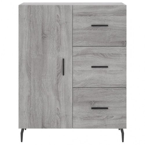 Højskab/skænk 69,5×34×180 cm i konstrueret træ - grå sonoma-eg