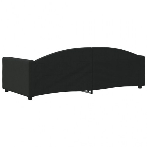 Daybed 90x200 cm i stof - sort sovesofa/sengeramme