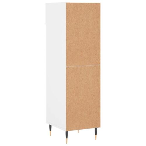 Skoreol 30x35x105 cm konstrueret træ hvid