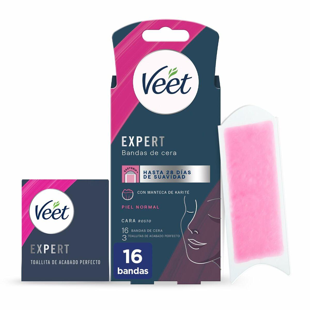 Voksstrips til ansigt Veet Expert - 16 stk