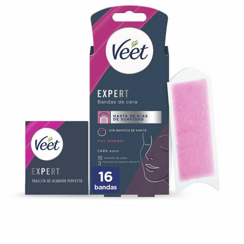 Voksstrips til ansigt Veet Expert - 16 stk