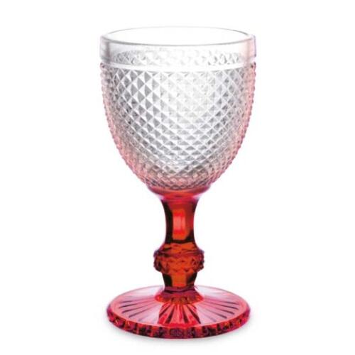 Vinglas Diamant Rød Gennemsigtig Glas 330 ml (6 enheder)