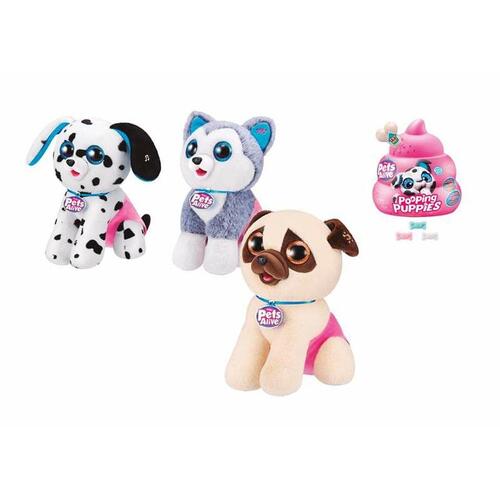 Hundebamse Pooping Puppies Pet Alive Lyd Æg med overraskelse 27 x 19 x 28 cm