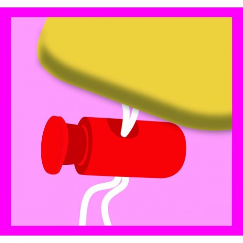 Vileda strygebrætbetræk 163263 - grå, multifarvet tryk