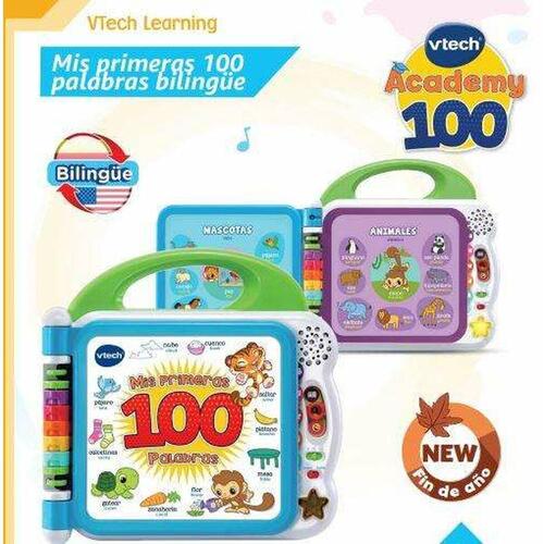 Interaktiv bog til børn Vtech Mis primeras 100 palabras
