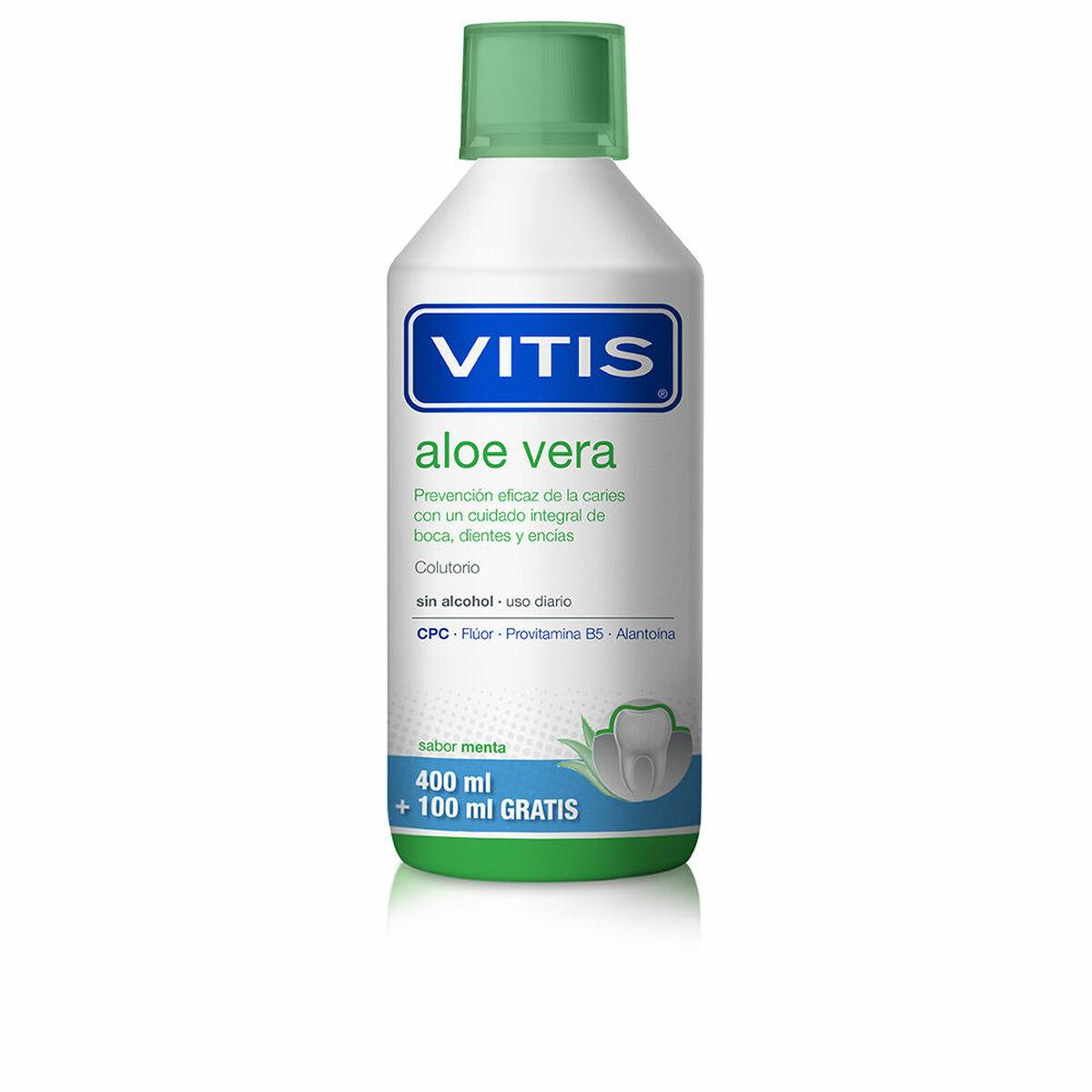 Mundskyllevand Vitis Mint Aloe Vera 500