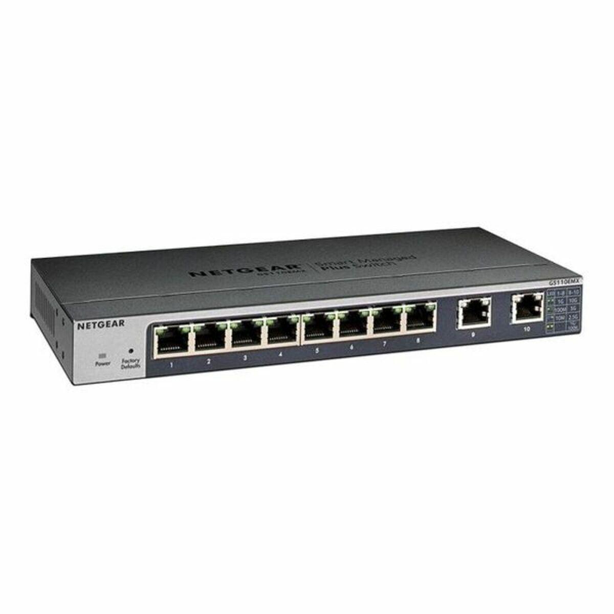 Switch til desktop Netgear GS110EMX-100PES 10 x RJ45 50 Gbps