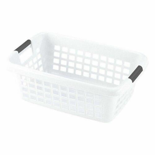 Vasketøjskurv Med håndtag Hvid 70 L 64 x 45,5 x 23,5 cm