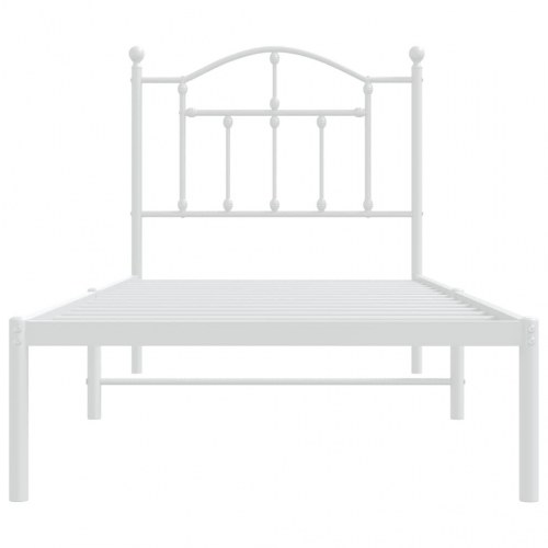 Sengeramme med sengegavl 90 x 190 cm - hvid
