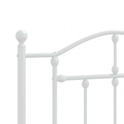 Sengeramme med sengegavl 90 x 190 cm - hvid
