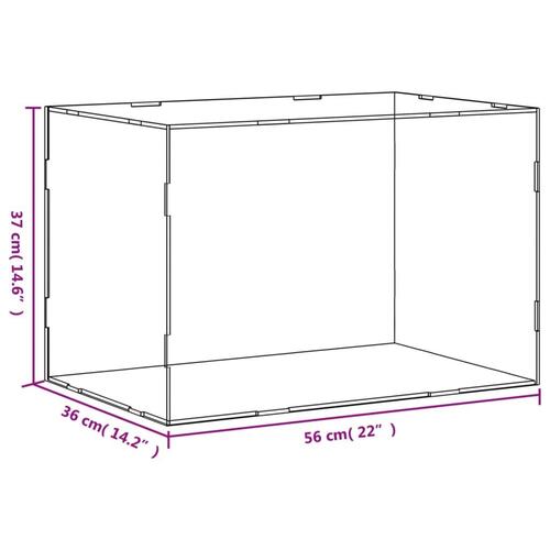 Montre 56x36x37 cm akryl transparent