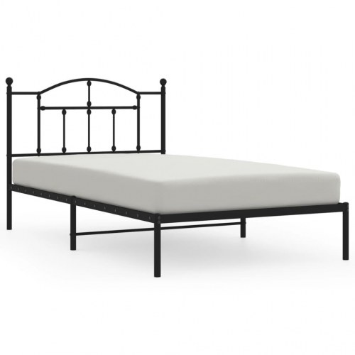 Sengeramme med sengegavl 107 x 203 cm - sort
