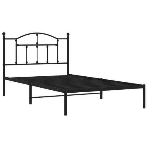 Sengeramme med sengegavl 107 x 203 cm - sort