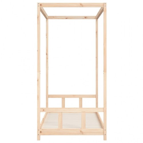 Sengeramme til juniorseng 90 x 190 cm - massivt fyrretræ, himmelseng