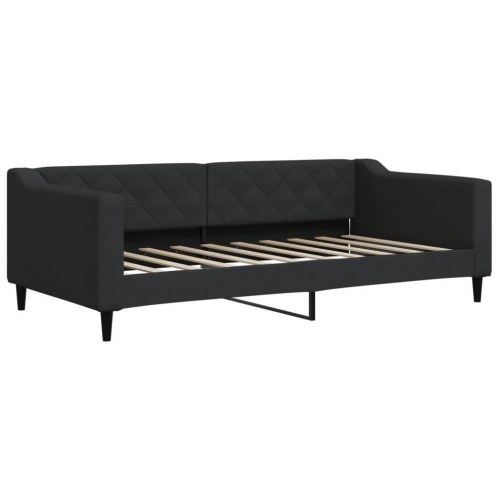 Daybed 90 x 190 cm i stof - sort
