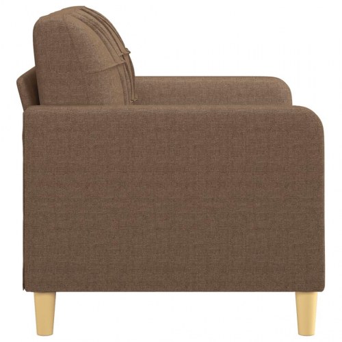 2-personers sofa i stof - 120 cm, brun