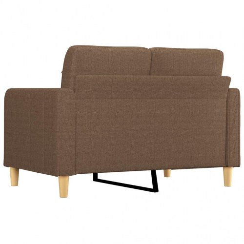 2-personers sofa i stof - 120 cm, brun