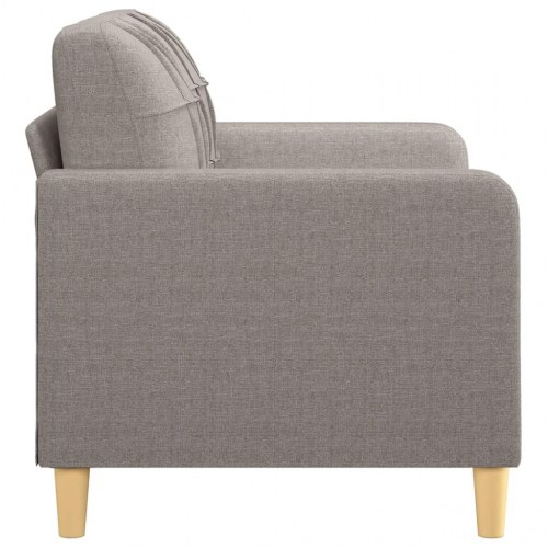 2-personers sofa i stof - 120 cm sædebredde, gråbrun