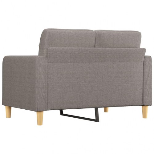 2-personers sofa i stof - 120 cm sædebredde, gråbrun