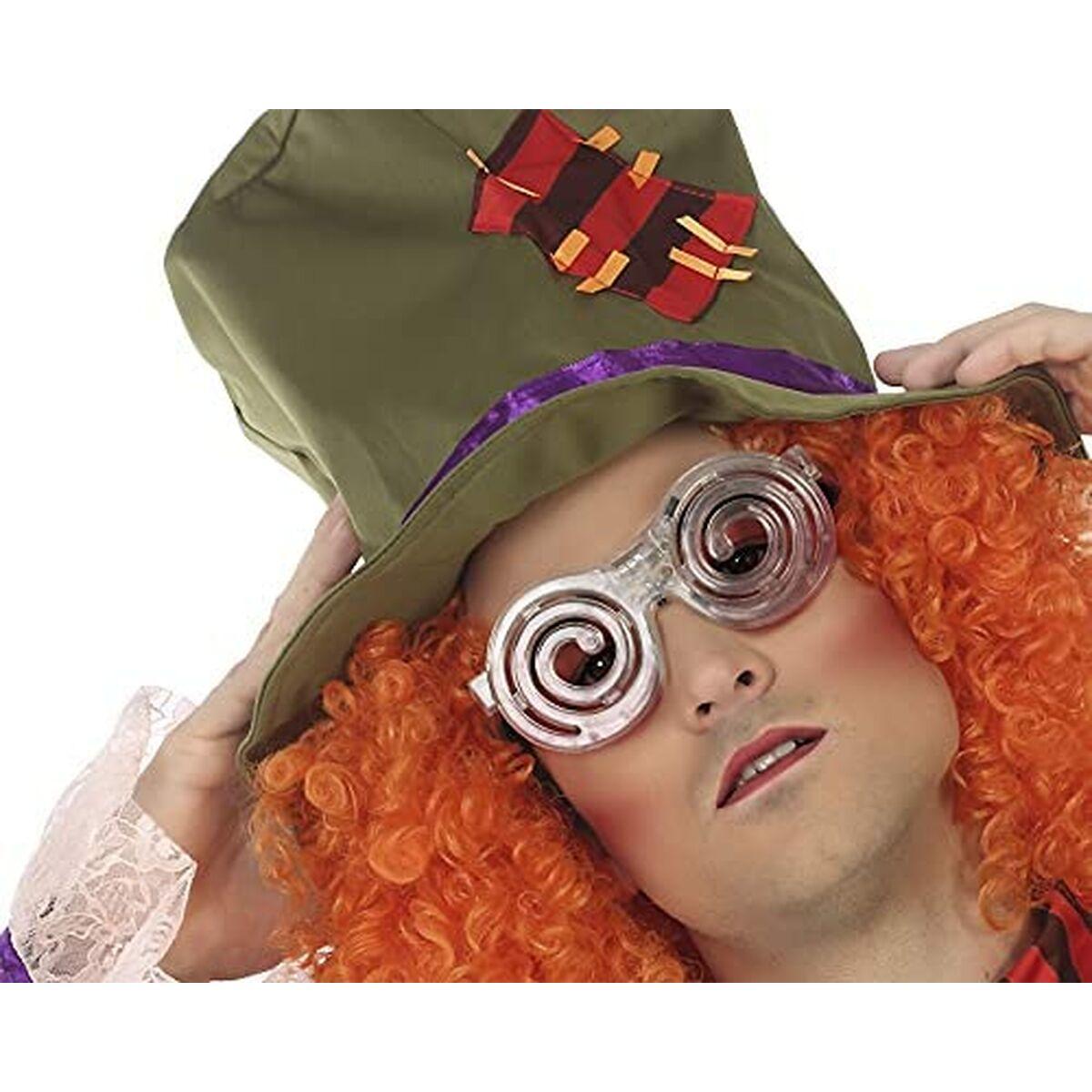 Briller Multifarvet - festlige LED-lysbriller i plastik