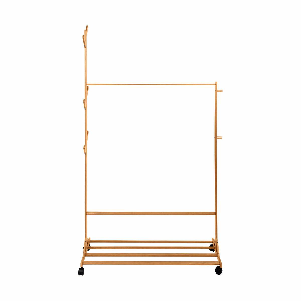 Stumtjener med hjul Confortime Natur Bambus 100 x 35 x 170 cm