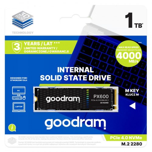 GoodRam PX600 500 GB M.2 NVMe SSD (PCIe 4.0)