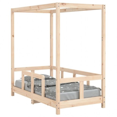 Sengeramme til juniorseng 70×140 cm - massivt fyrretræ