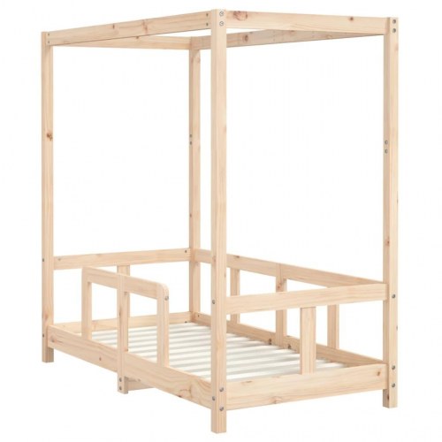 Sengeramme til juniorseng 70×140 cm - massivt fyrretræ