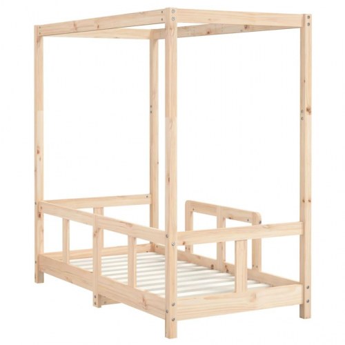Sengeramme til juniorseng 70×140 cm - massivt fyrretræ