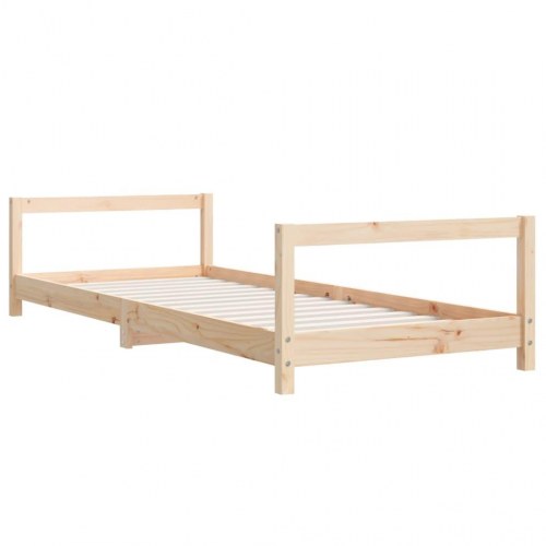 Sengeramme til juniorseng 80 x 200 cm i massivt fyrretræ
