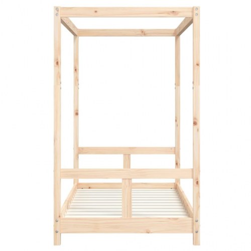 Sengeramme til juniorseng 80×160 cm - massivt fyrretræ, himmelseng