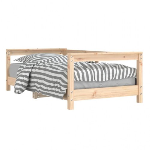 Sengeramme til juniorseng 70x140 cm massivt fyrretræ