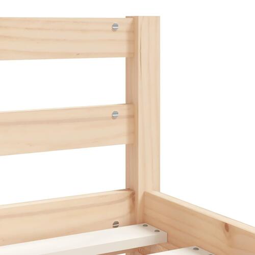 Sengeramme til juniorseng 80x160 cm massivt fyrretræ