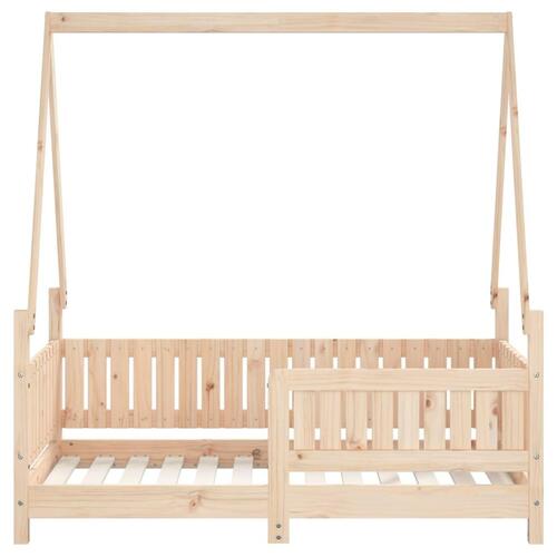 Sengeramme til juniorseng 70x140 cm massivt fyrretræ