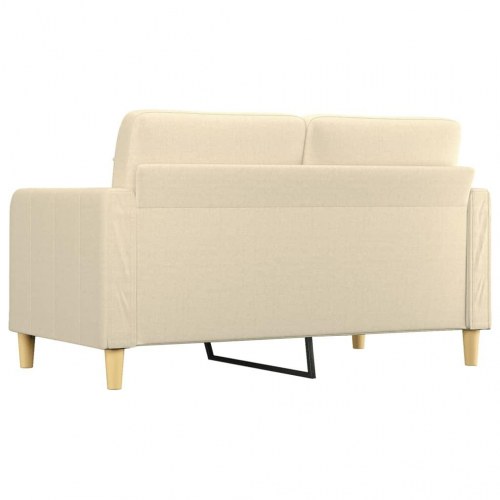 2-personers sofa i stof - cremefarvet, sædebredde 140 cm