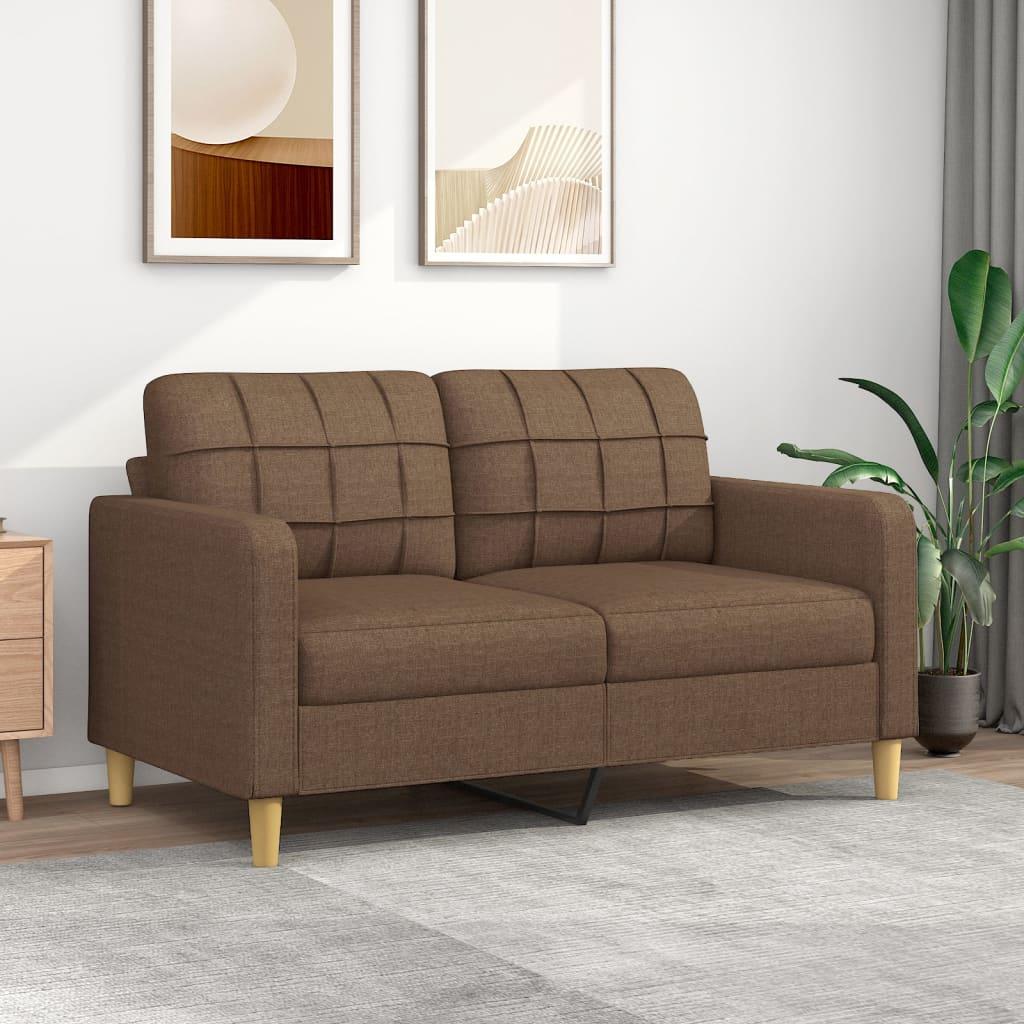 2 Personers Sofa 140 Cm Stof Brun