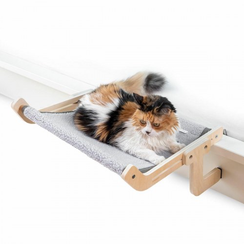Katteseng hængekøje - Hamacat, grå/beige