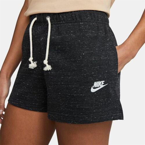 Sport shorts til kvinder Nike Sportswear Gym Vintage Sort M