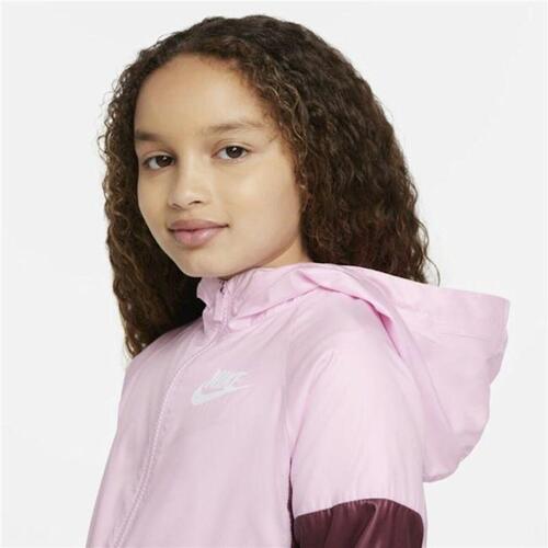 Sportsjakke til børn Nike Sportswear Windrunner Pink 8-10 år