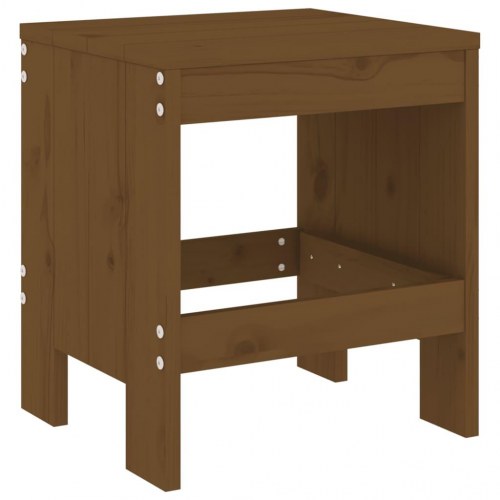 Haveskamler 2 stk. - 40 × 36 × 45 cm i massivt fyrretræ, gyldenbrun