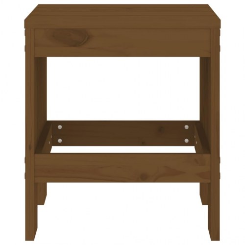 Haveskamler 2 stk. - 40 × 36 × 45 cm i massivt fyrretræ, gyldenbrun