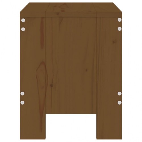 Haveskamler 2 stk. - 40 × 36 × 45 cm i massivt fyrretræ, gyldenbrun