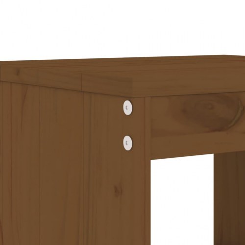 Haveskamler 2 stk. - 40 × 36 × 45 cm i massivt fyrretræ, gyldenbrun