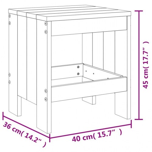 Haveskamler 2 stk. - 40 × 36 × 45 cm i massivt fyrretræ, gyldenbrun