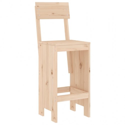 Barstole i massivt fyrretræ - 2 stk. 40 x 48,5 x 115,5 cm