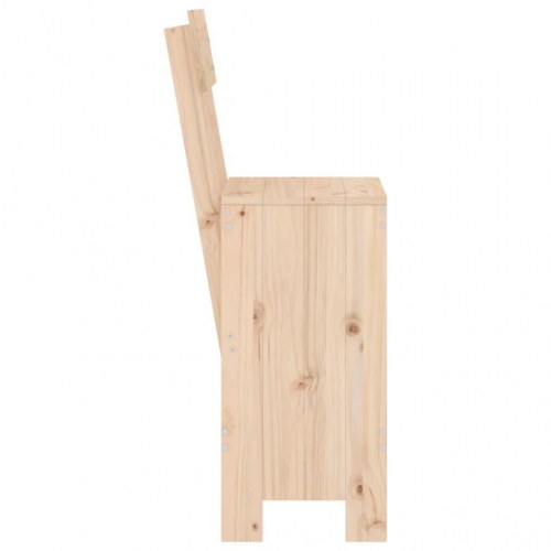 Barstole i massivt fyrretræ - 2 stk. 40 x 48,5 x 115,5 cm
