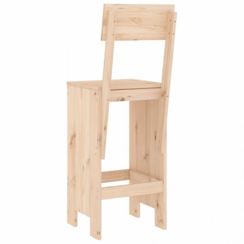 Barstole i massivt fyrretræ - 2 stk. 40 x 48,5 x 115,5 cm