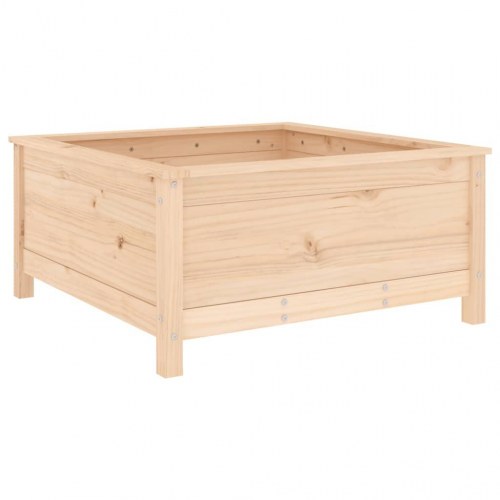 Plantekasse 82,5x82,5x39 cm massivt fyrretræ